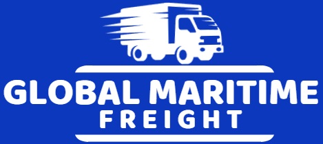 GLOBAL MARITIME FREIGHT 223 LOGO BLUE